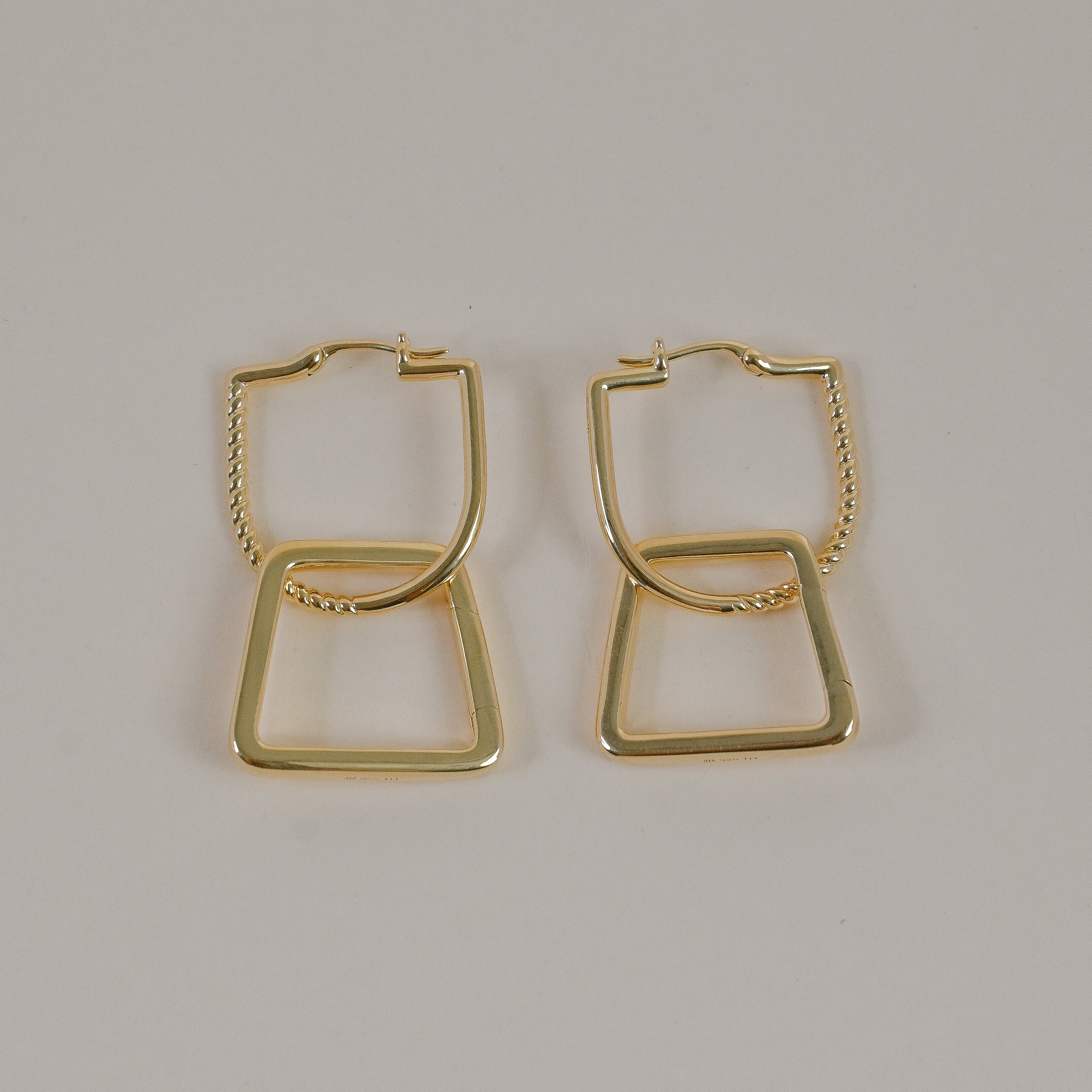 Braided Everyday U-Hoop + Trapezoid Lock