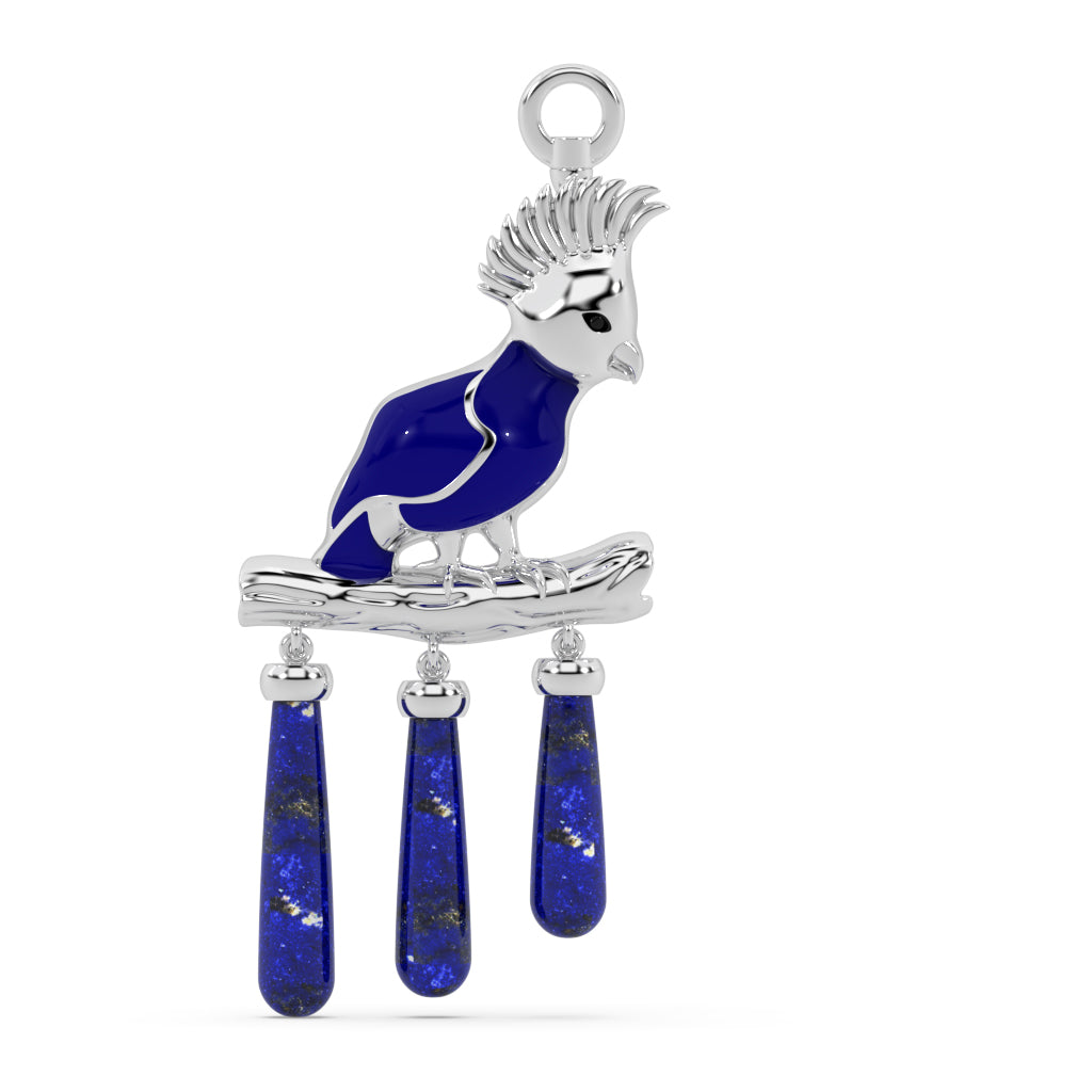 The Blue Cockatoo Charm