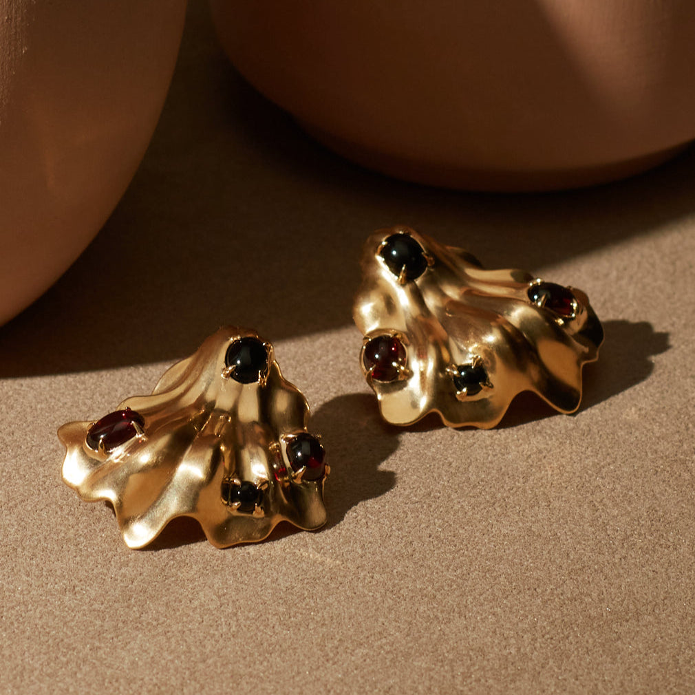 The Chanterelle Cluster Earrings