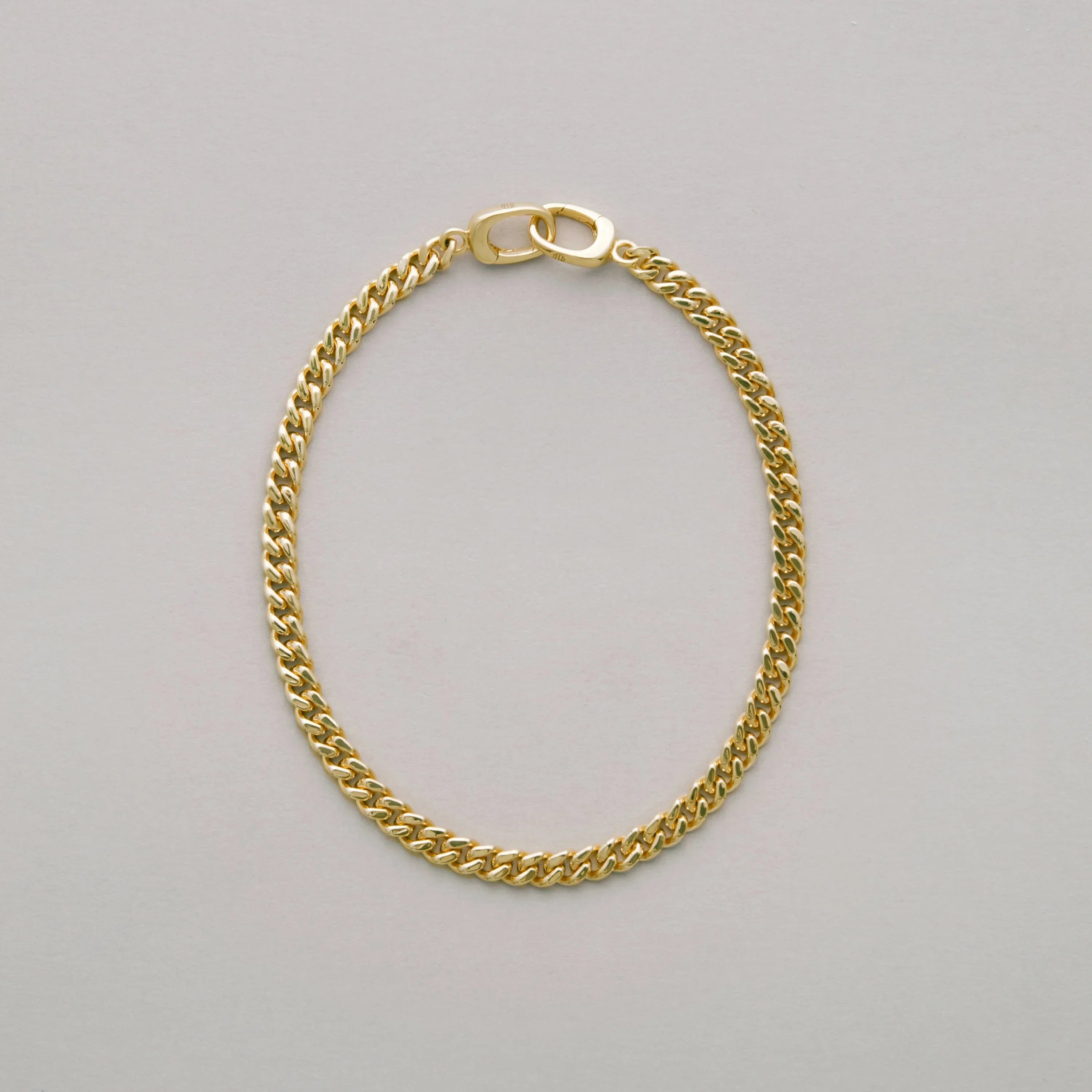 Baby Cuban Link Anklet + Baby Clip Anklet