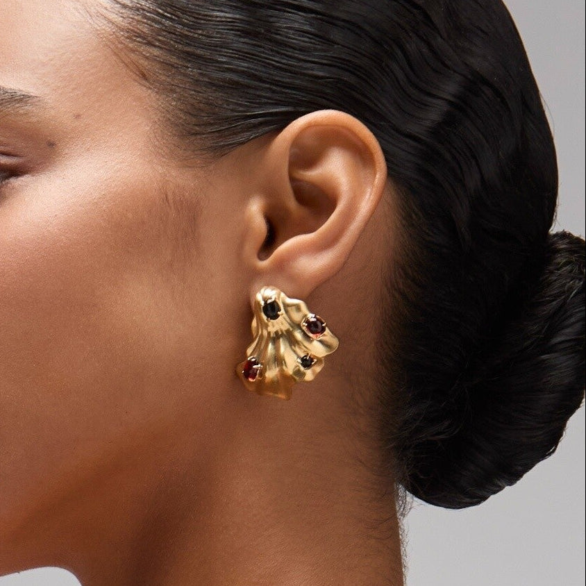 The Chanterelle Cluster Earrings