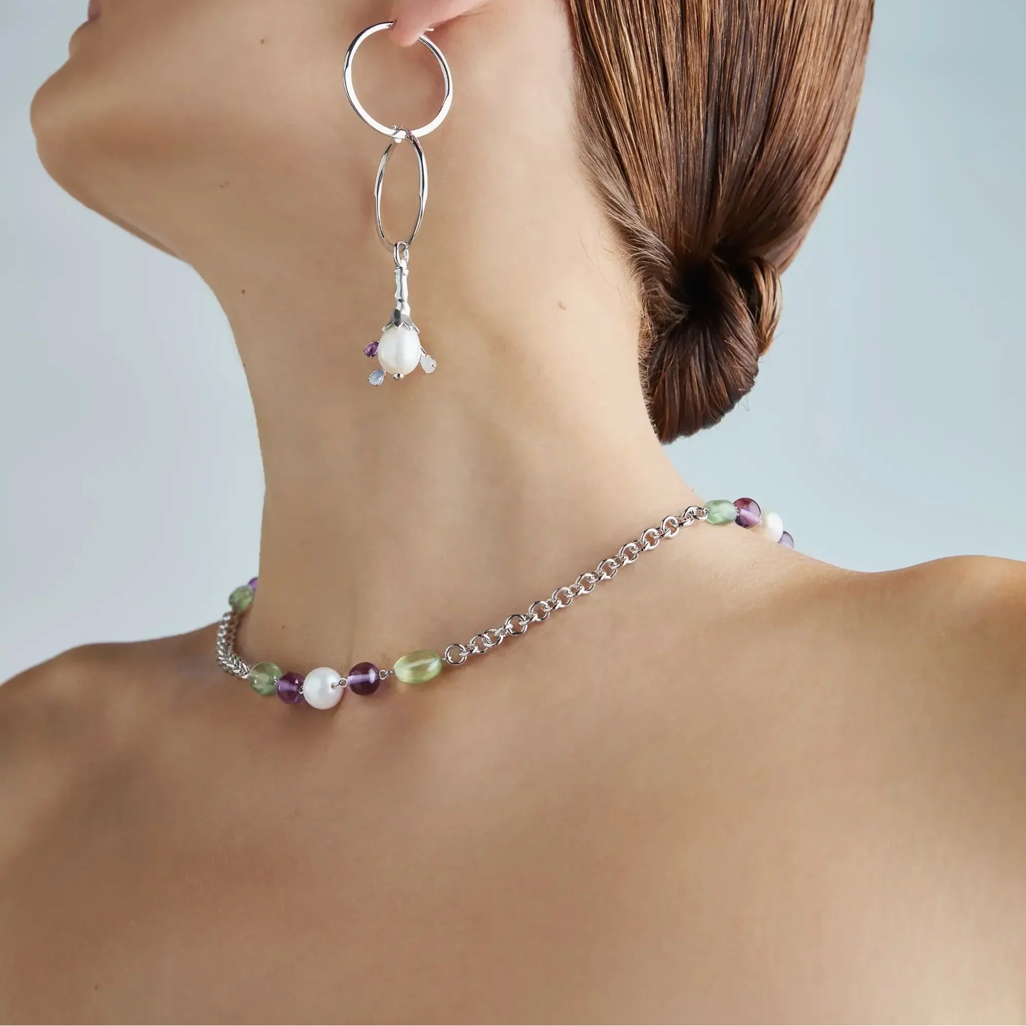 Cable Slice Necklace