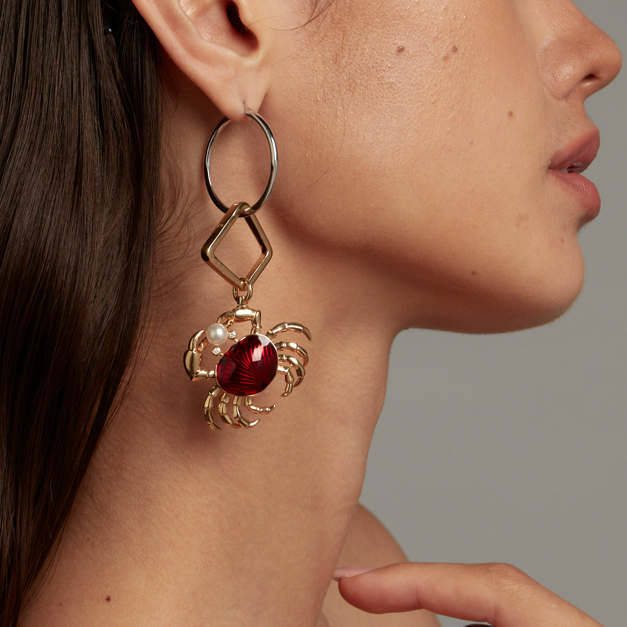 Hoop + Lock + Crab’s Treasure Charm