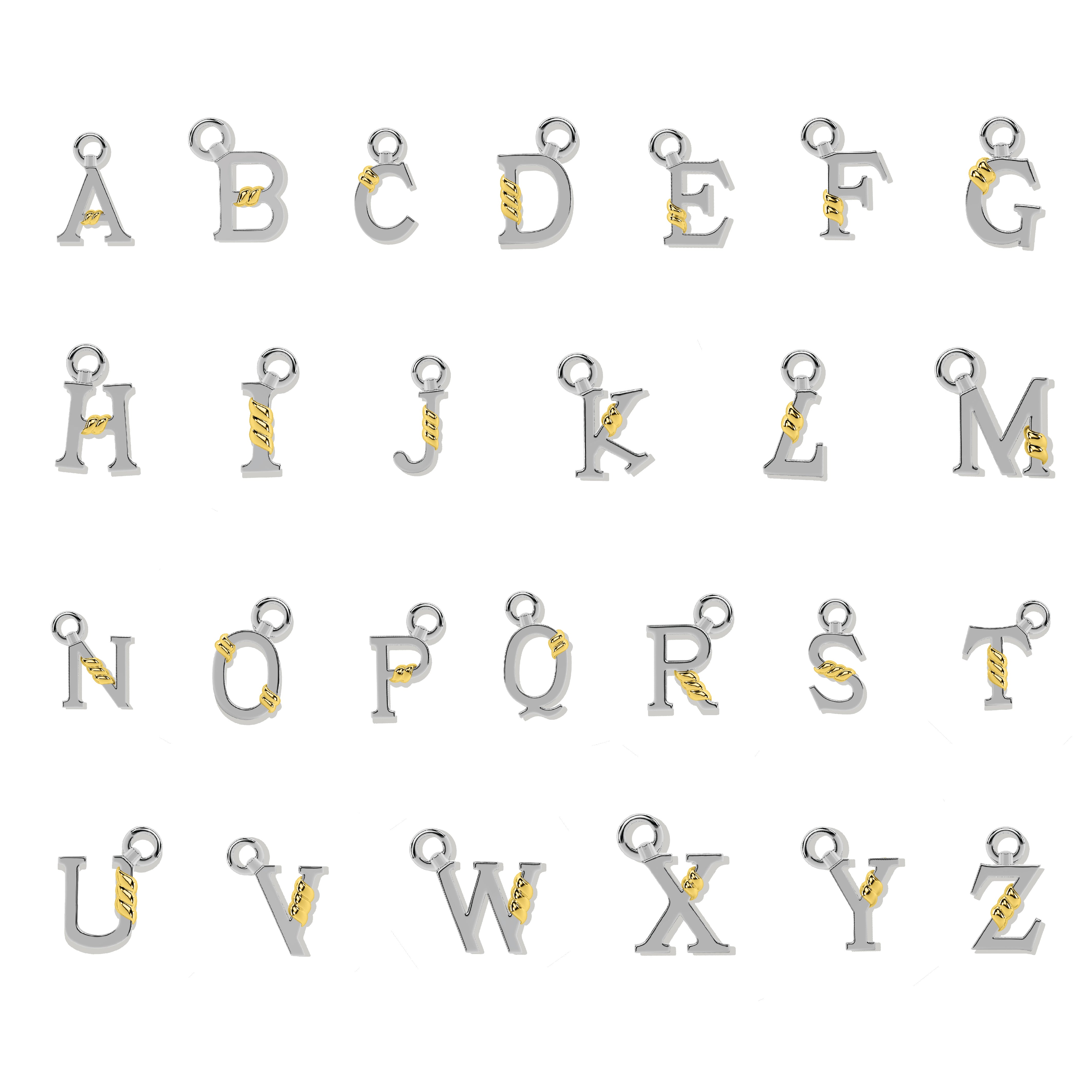 Unius Letter Charm