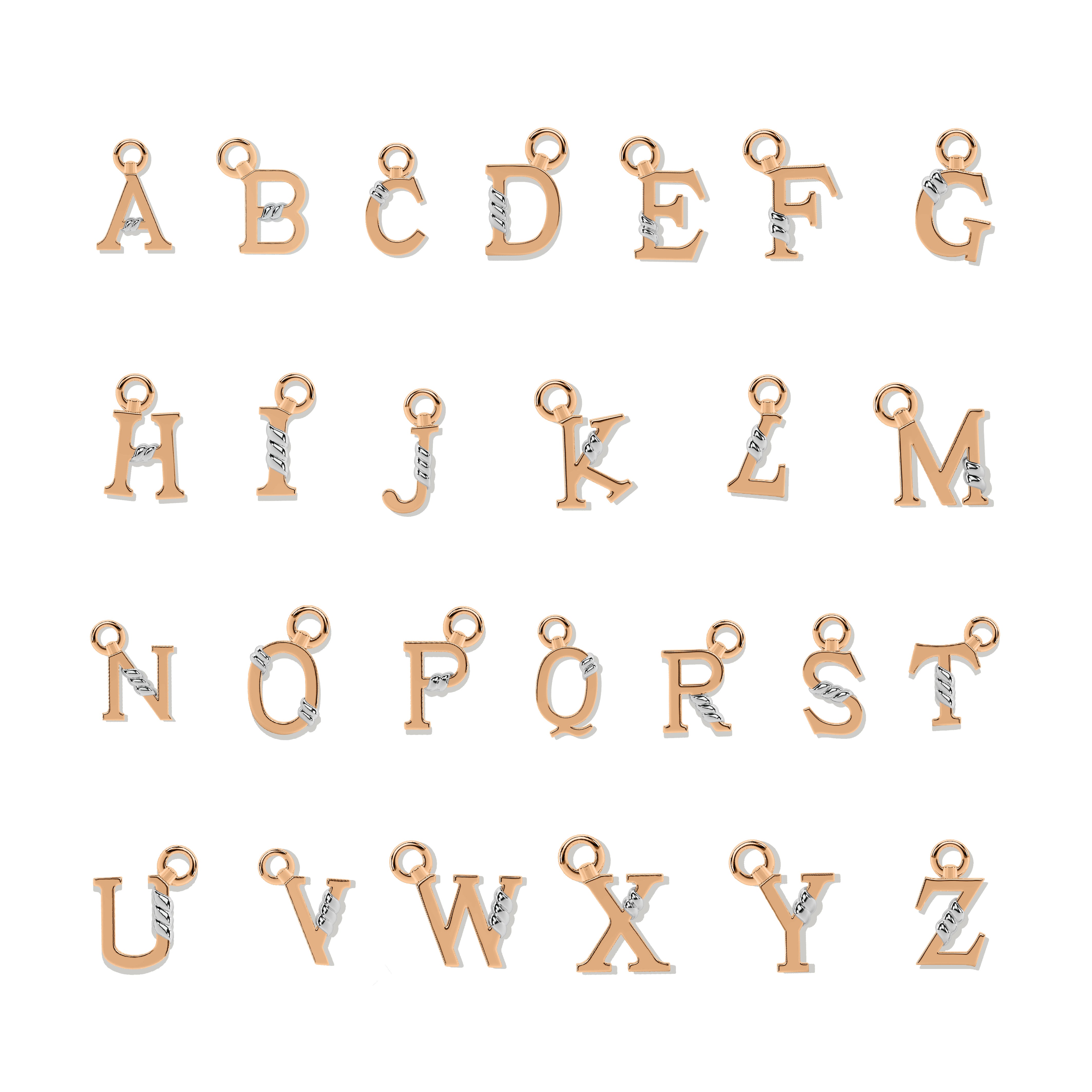 Unius Letter Charm