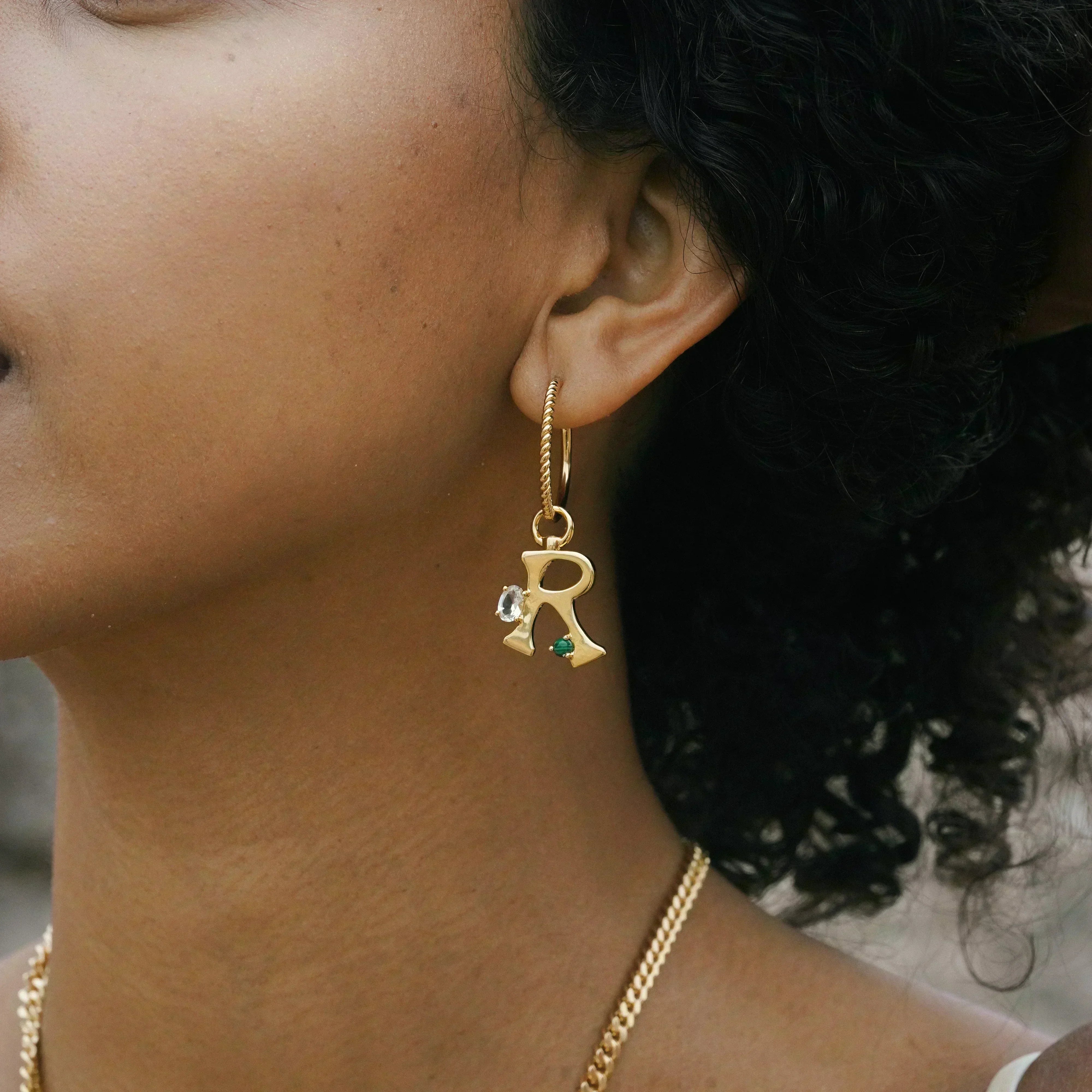 V | Amare Letter Charm