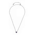 Amethyst Bezel Cable Chain Necklace