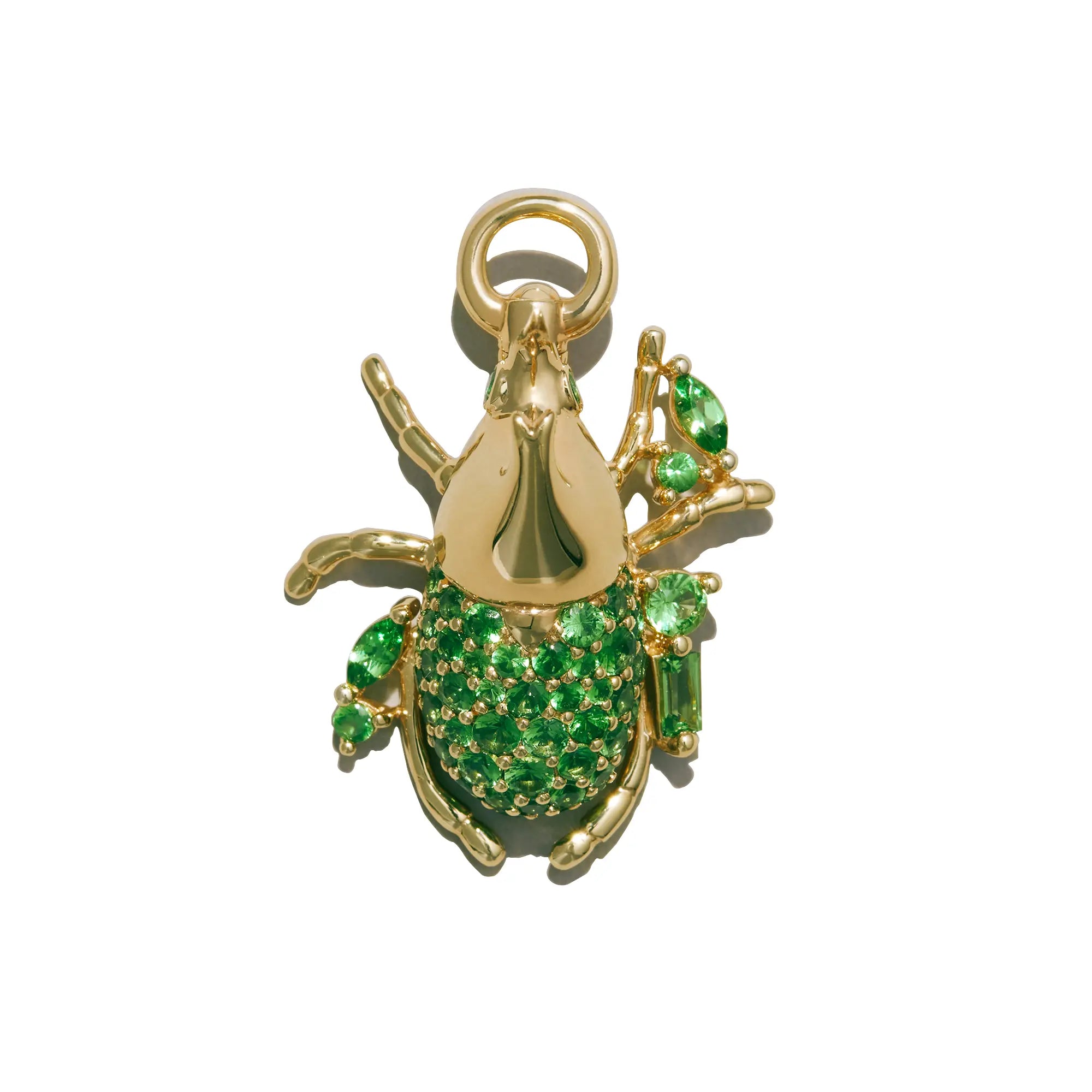 Gilded Beetle Charm