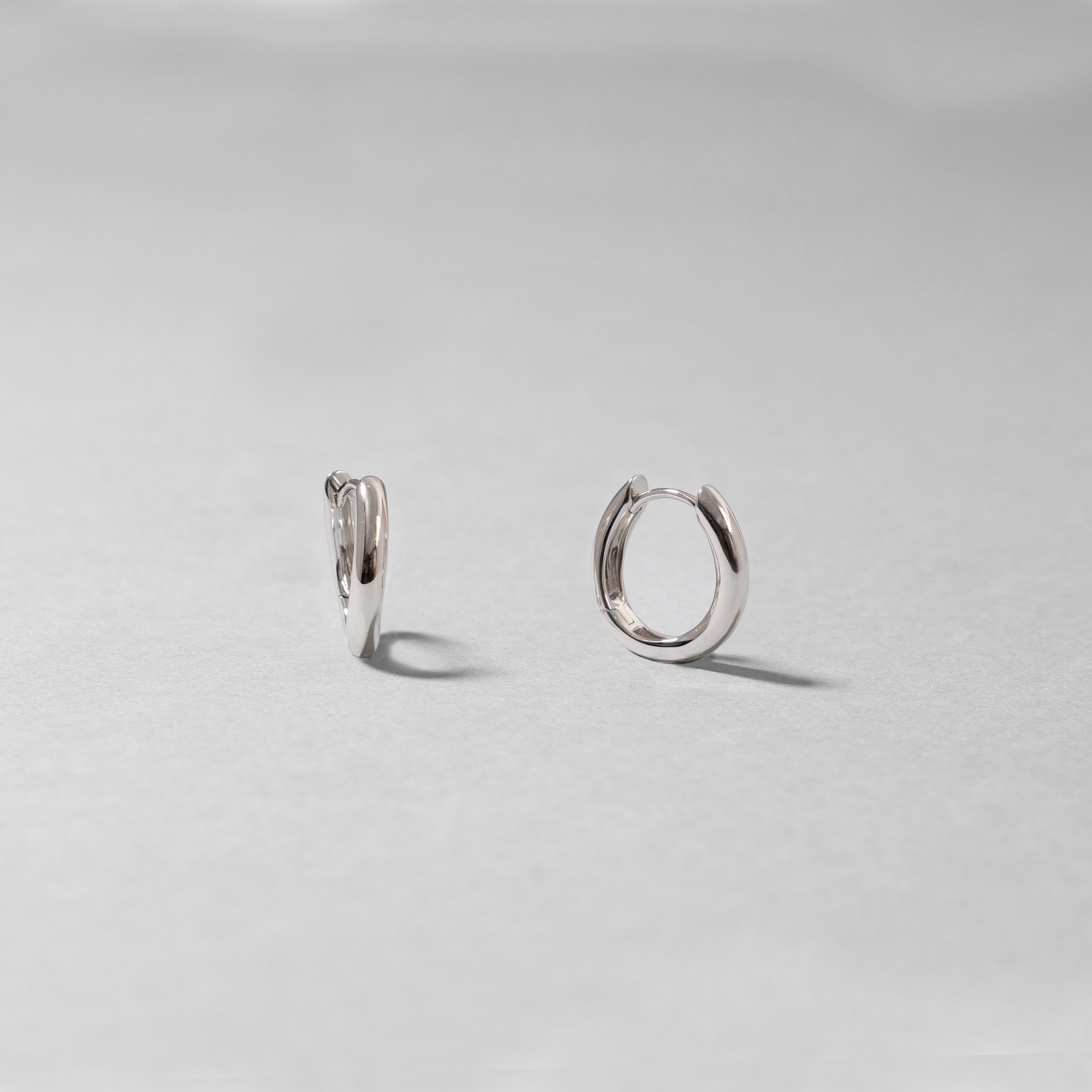 Oval Huggie Earrings