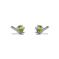 Peridot Bar Studs