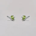 Peridot Bar Studs
