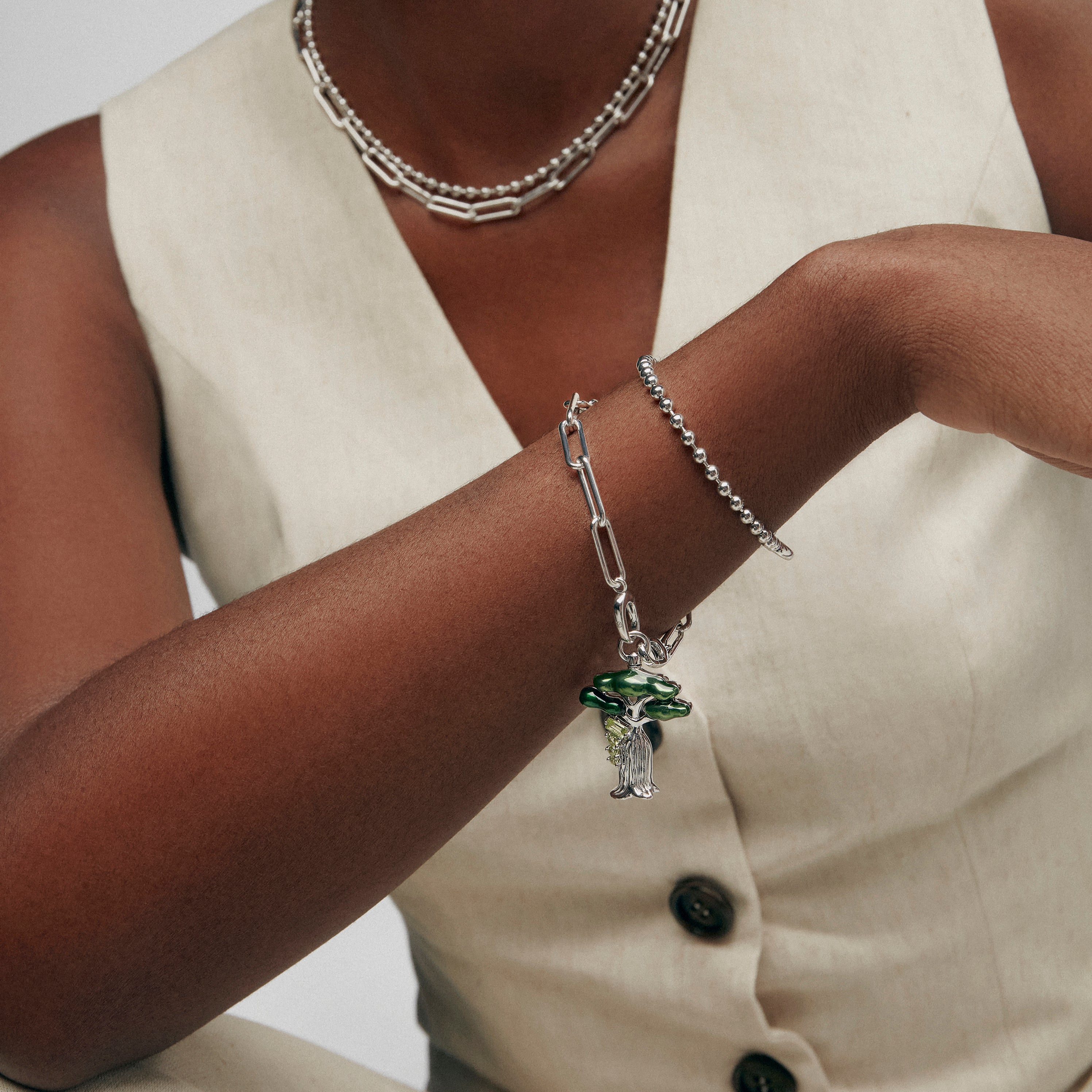 Double Bracelet + Spirited Tree Charm