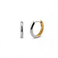 Two-Tone Huggie Earrings