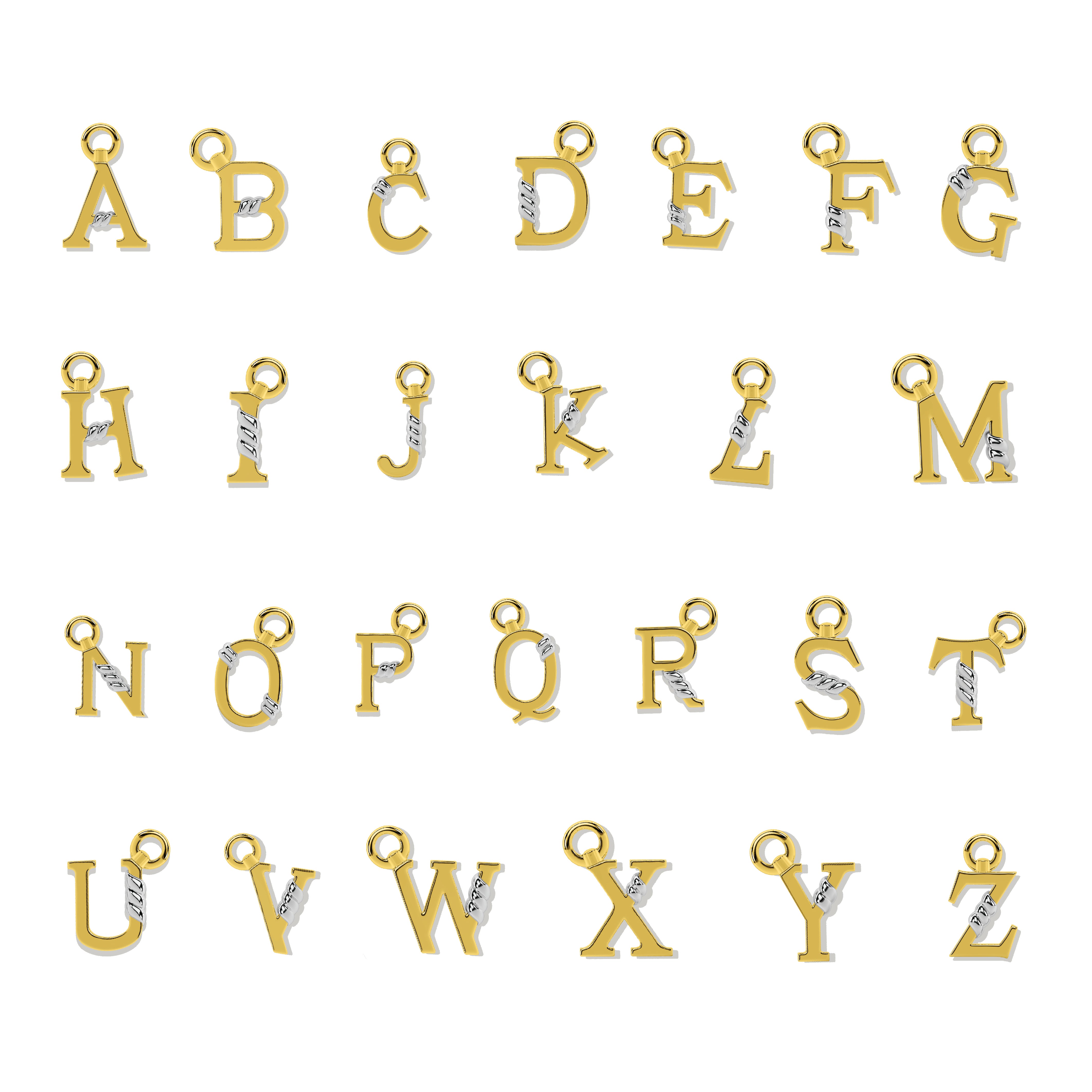 Unius Letter Charm